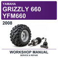 2008 Yamaha Grizzly 660 YFM660 Workshop Service & Repair Manual