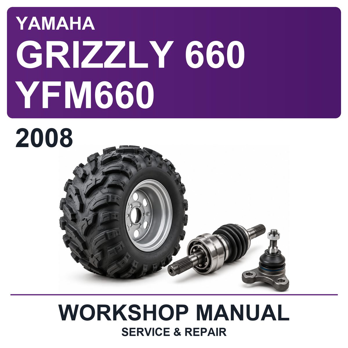 2008 Yamaha Grizzly 660 YFM660 Workshop Service & Repair Manual