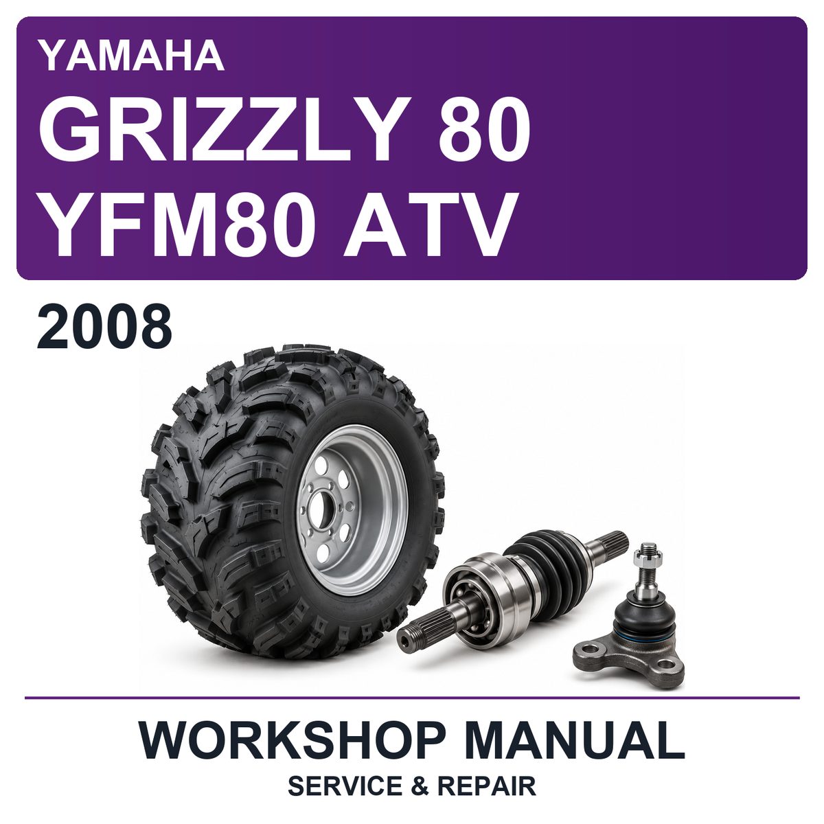 2008 Yamaha Grizzly 80 YFM80 ATV Workshop Service & Repair Manual