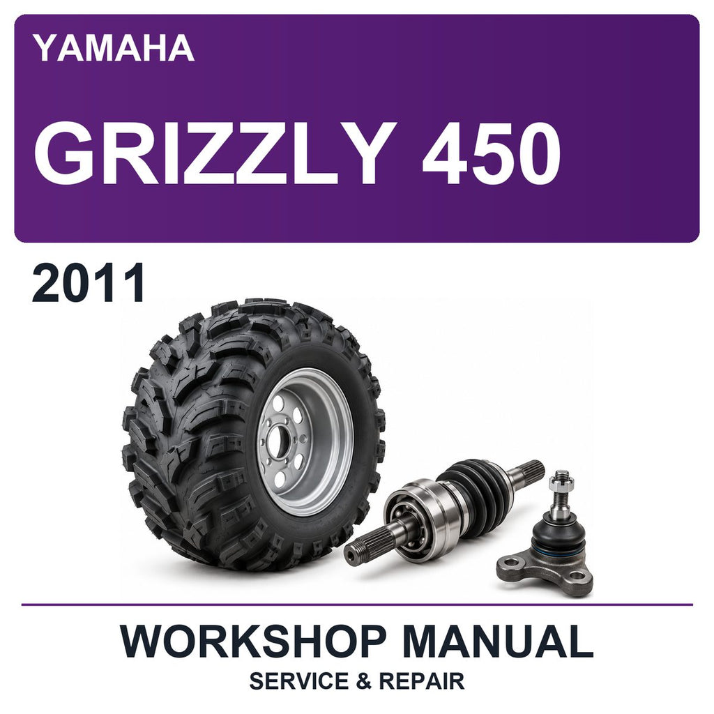 2011 Yamaha Grizzly 450 Workshop Service & Repair Manual