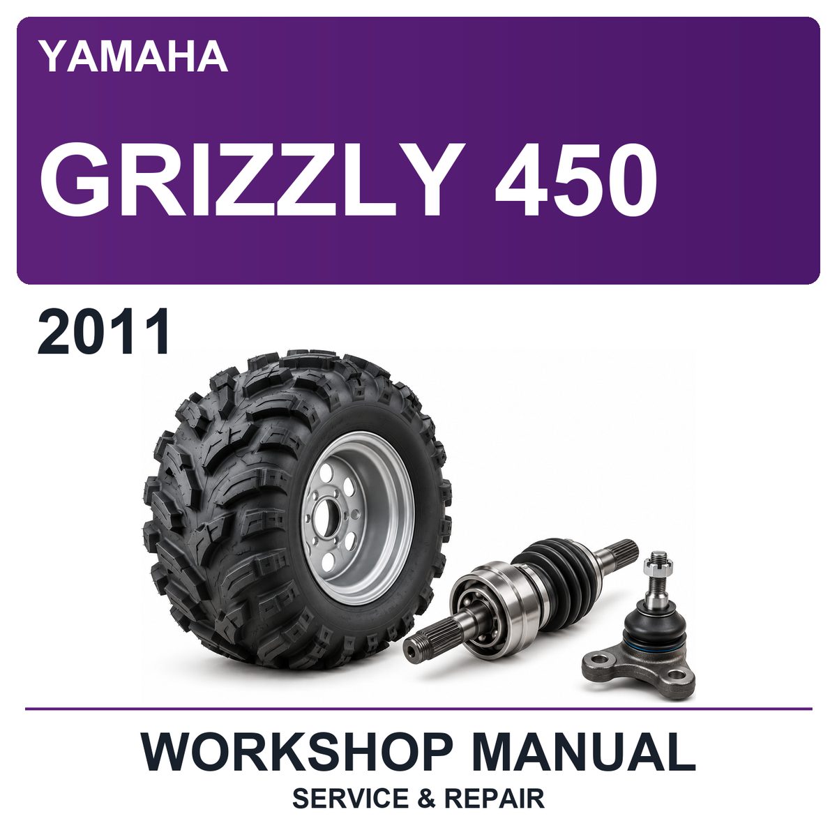 2011 Yamaha Grizzly 450 Workshop Service & Repair Manual