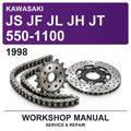 1998 Kawasaki JS JF JL JH JT 550-1100 Workshop Service & Repair Manual