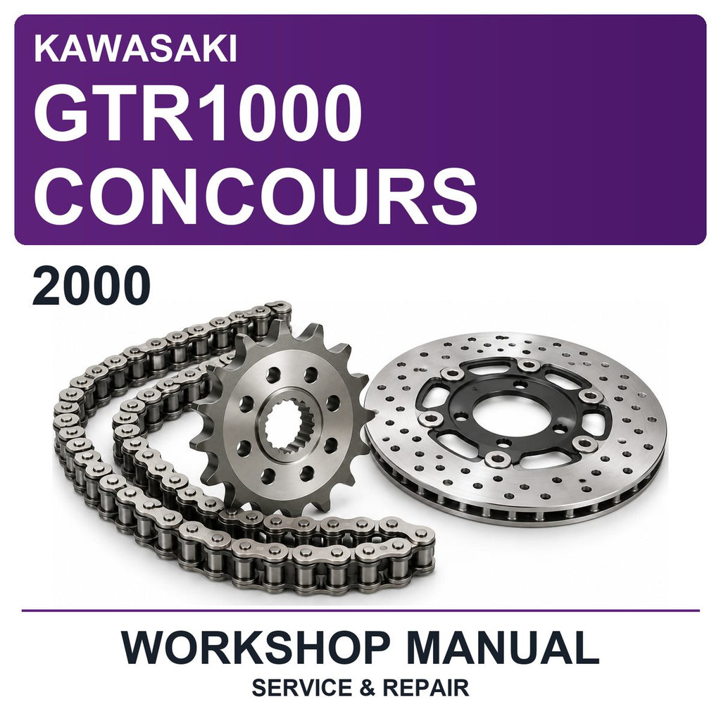 2000 Kawasaki GTR1000 Concours Workshop Service & Repair Manual