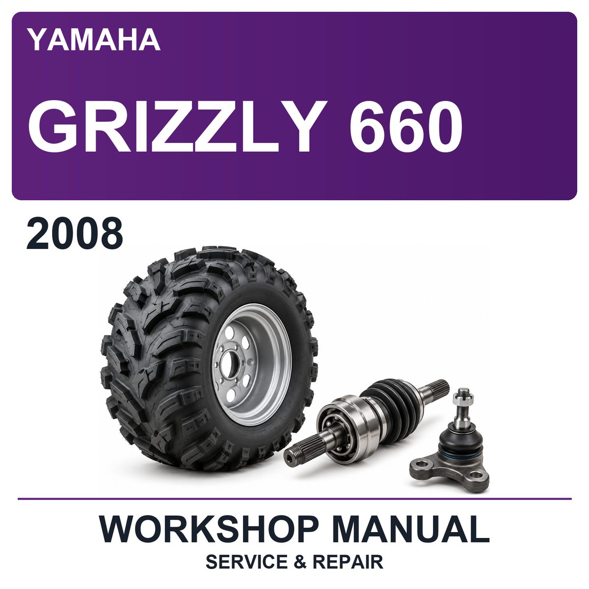 2008 Yamaha Grizzly 660 Workshop Service & Repair Manual