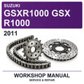 2011 Suzuki GSXR1000 GSX R1000 Workshop Service & Repair Manual