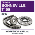 2007 Triumph Bonneville T100 Workshop Service & Repair Manual