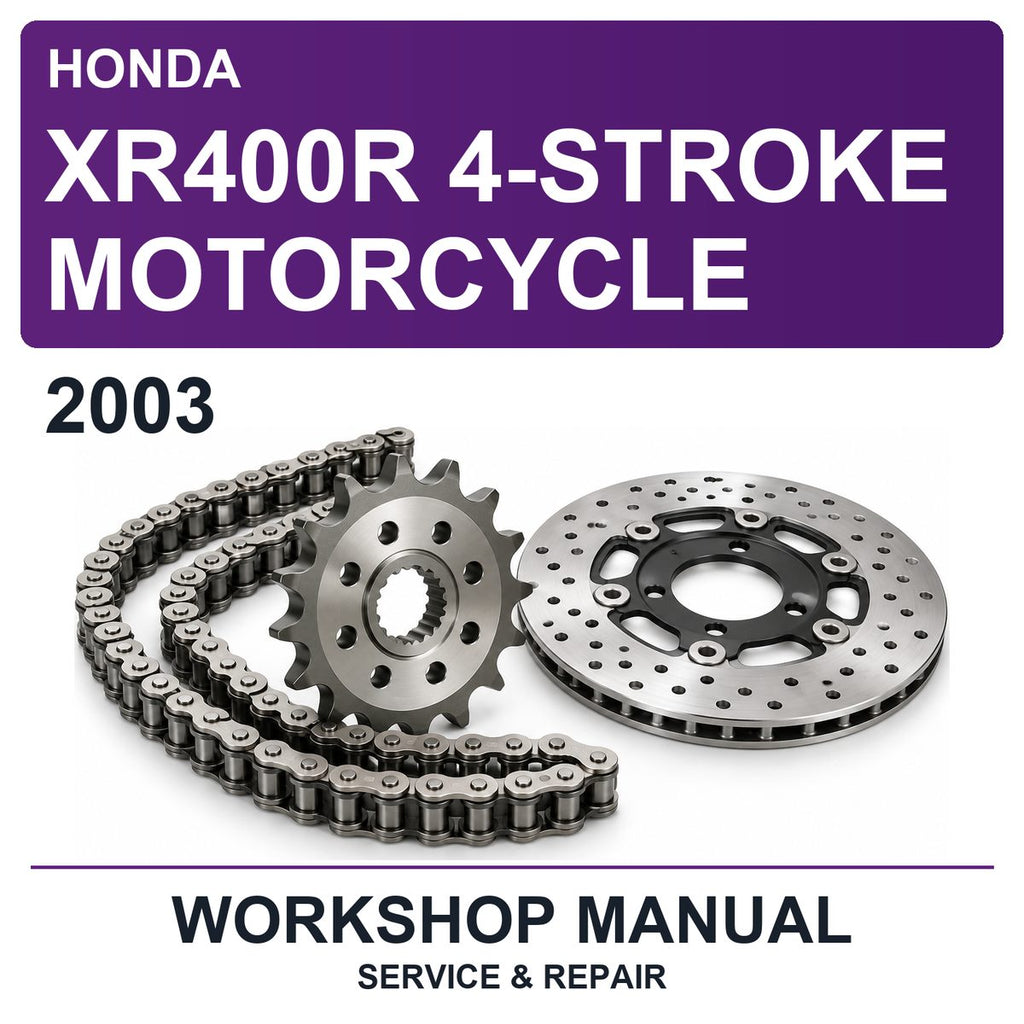2003 Honda XR400R 4-Stroke Motorcycle Workshop Service & Repair Manual