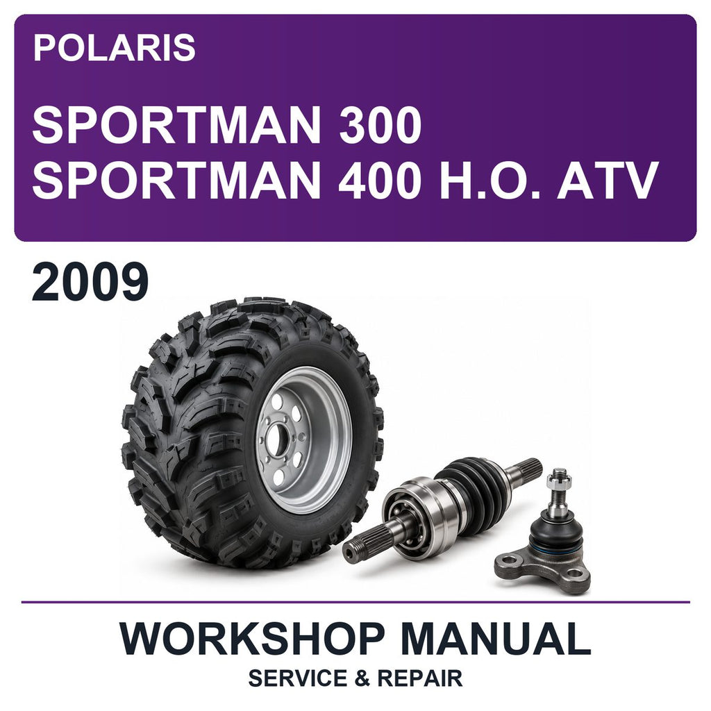2009 Polaris Sportman 300 Sportman 400 H.o. ATV Workshop Service & Repair Manual