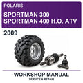2009 Polaris Sportman 300 Sportman 400 H.o. ATV Workshop Service & Repair Manual