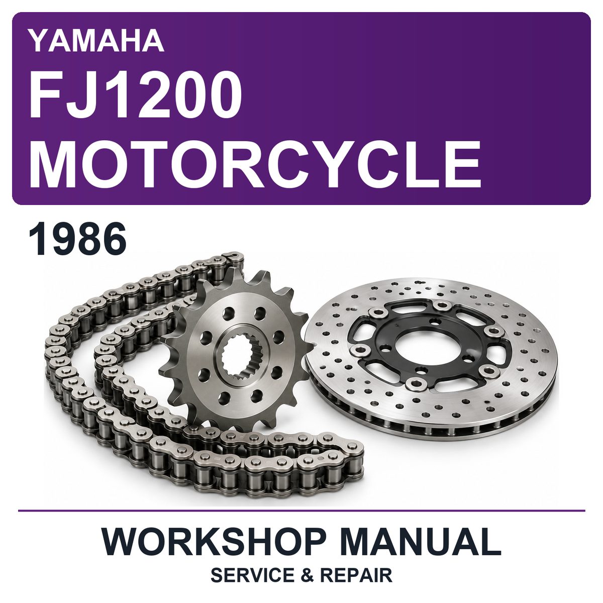 1986 Yamaha FJ1200 Motorcycle Workshop Service & Repair Manual