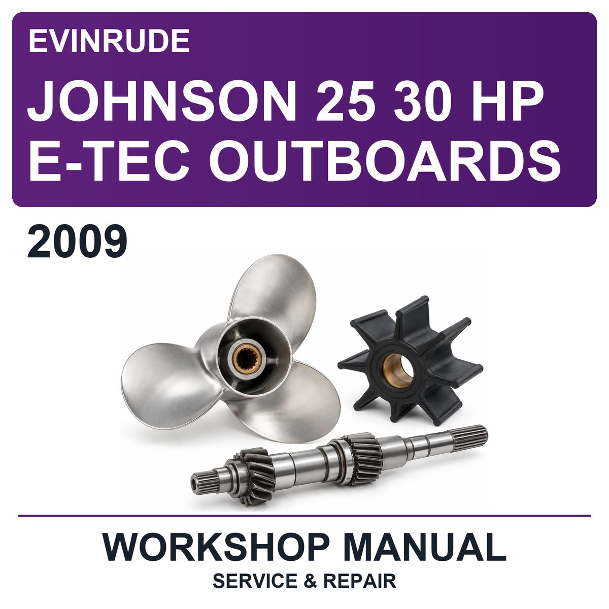 2009 Evinrude Johnson 25 30 HP E-TEC Outboards Workshop Service & Repair Manual