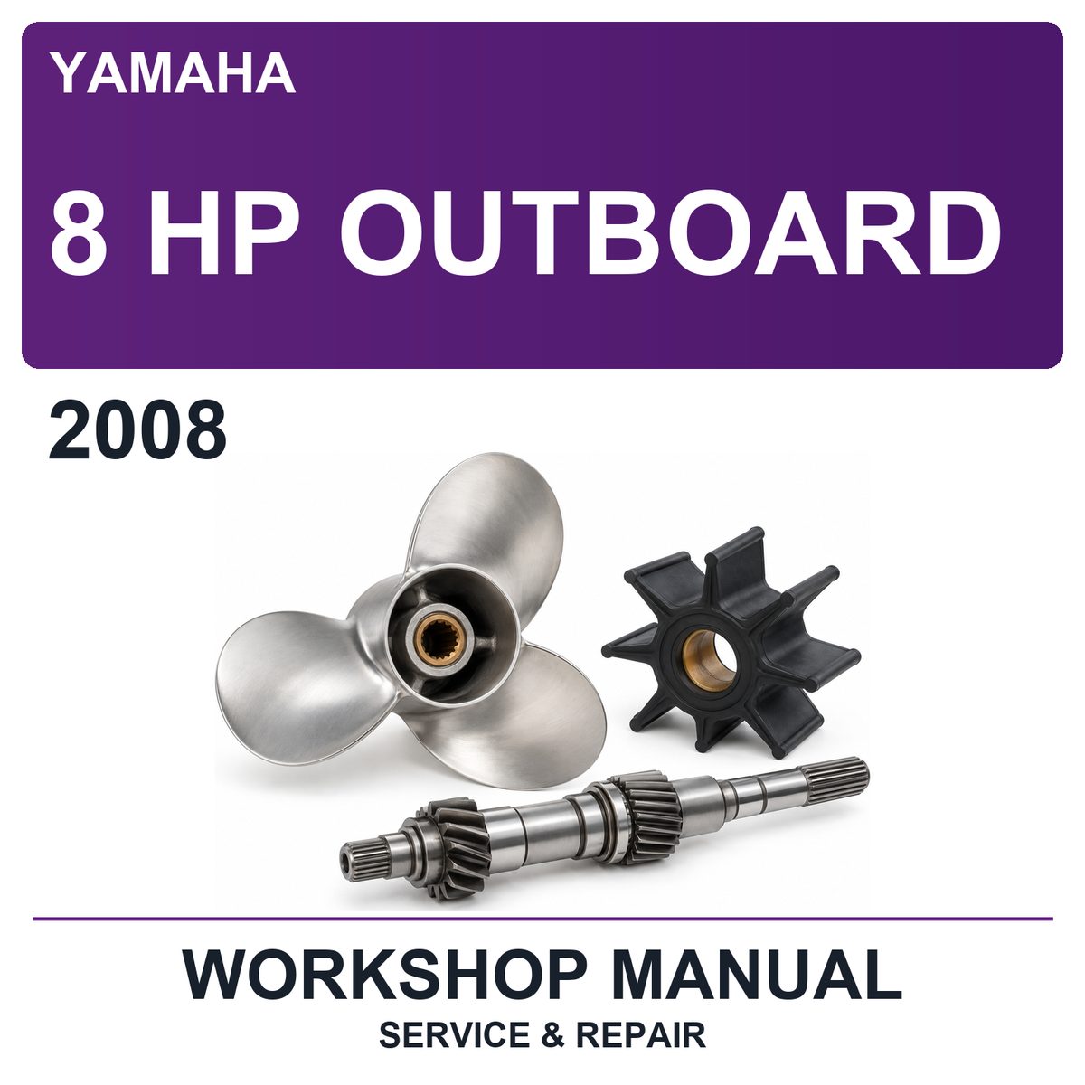 2008 Yamaha 8 HP Outboard Workshop Service & Repair Manual
