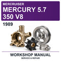 1989 Mercury Mercruiser 5.7 350 V8 Workshop Service & Repair Manual