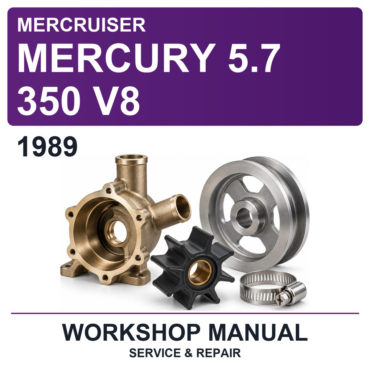 1989 Mercury Mercruiser 5.7 350 V8 Workshop Service & Repair Manual